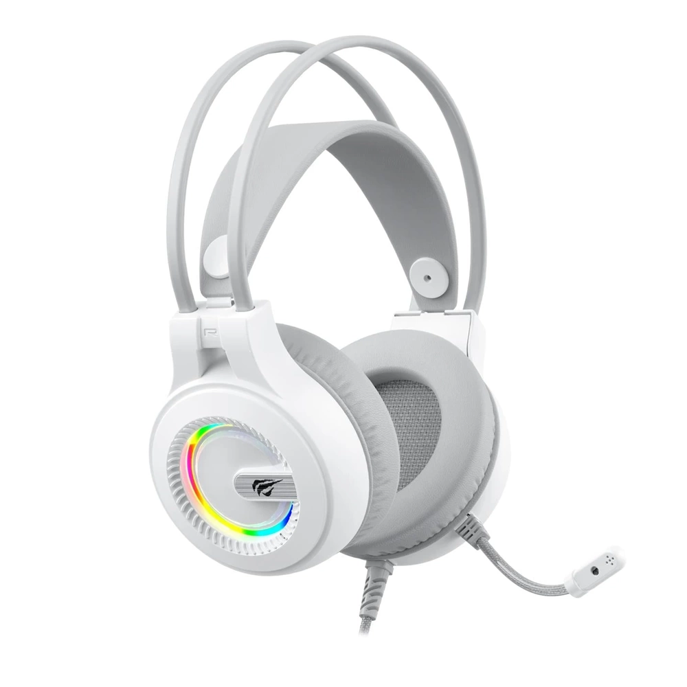 HAVİT GAMENOTE H2040D RGB BEYAZ GAMİNG MİKROFONLU KULAKLIK