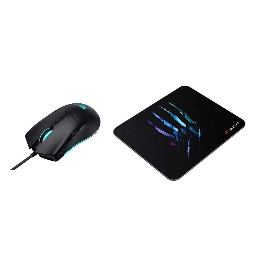 HAVİT GAMENOTE MS1037CM KABLOSUZ MOUSE- MOUSE PAD SET SİYAH