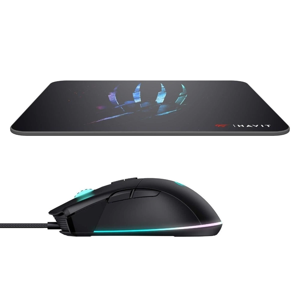 HAVİT GAMENOTE MS1037CM KABLOSUZ MOUSE- MOUSE PAD SET SİYAH