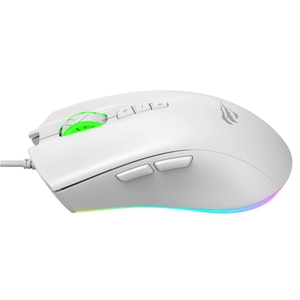 HAVİT MS1040 RGB PROGRAMLANABİLİR BEYAZ GAMİNG MOUSE