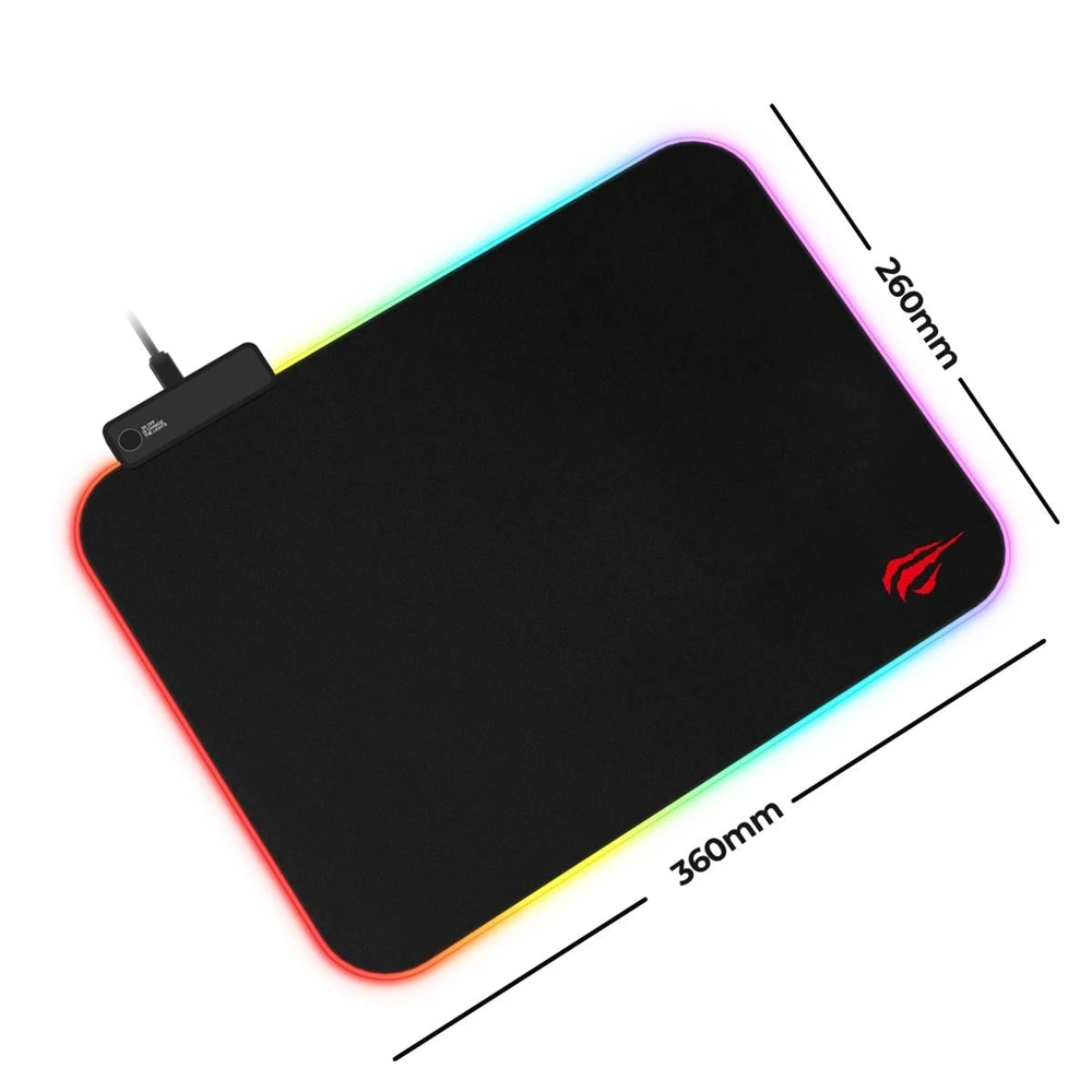 HAVİT GAMENOTE MP901 360-260 3mm RGB IŞIKLI GAMİNG MOUSE PAD