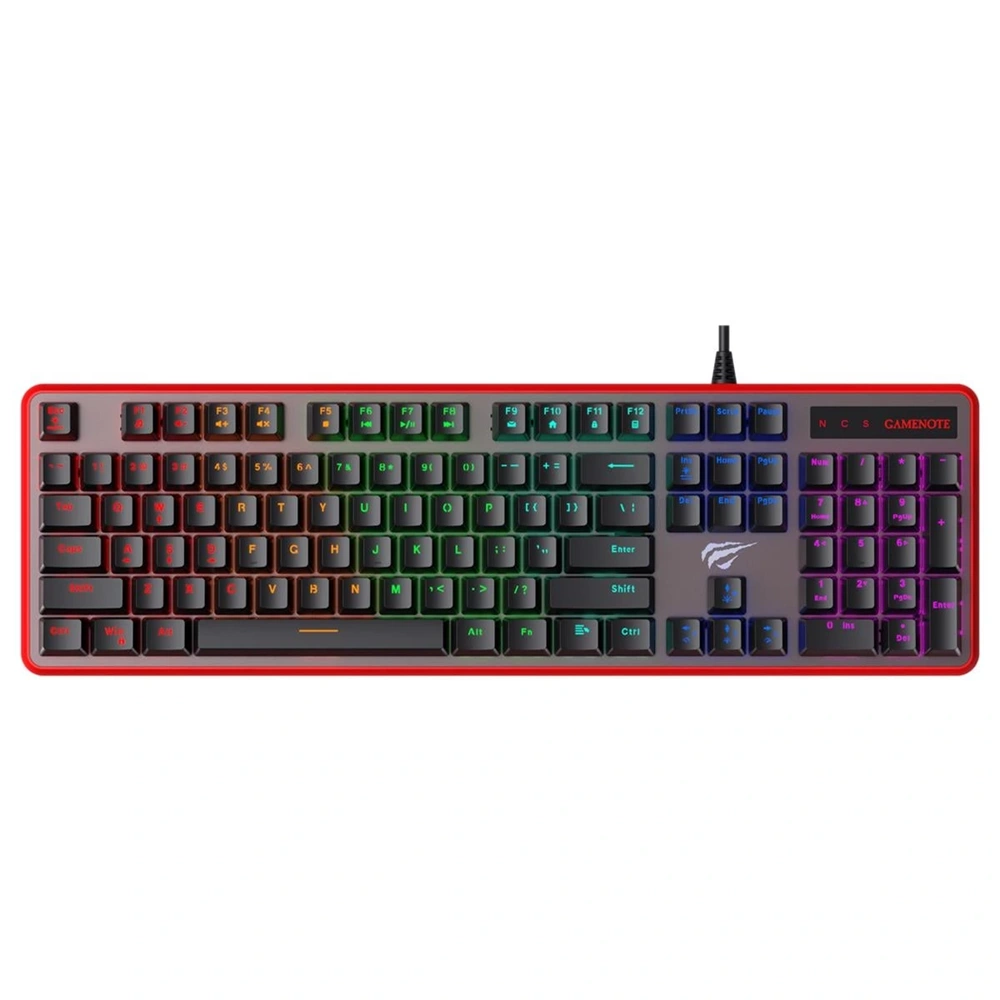 HAVİT GAMENOTE KB 870L RGB BACKLİT MEKANİK BLUE SWITCH TÜRKÇE SİYAH GAMİNG KLAVYE