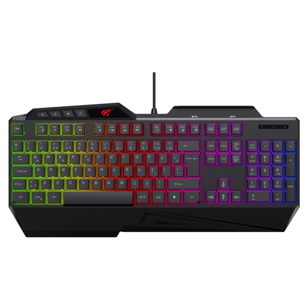HAVİT GAMENOTE KB905CM TÜRKÇE KLAVYE 4LÜ KLAVYE-MOUSE-KULAKLIK-MOUSEPAD SET SİYAH