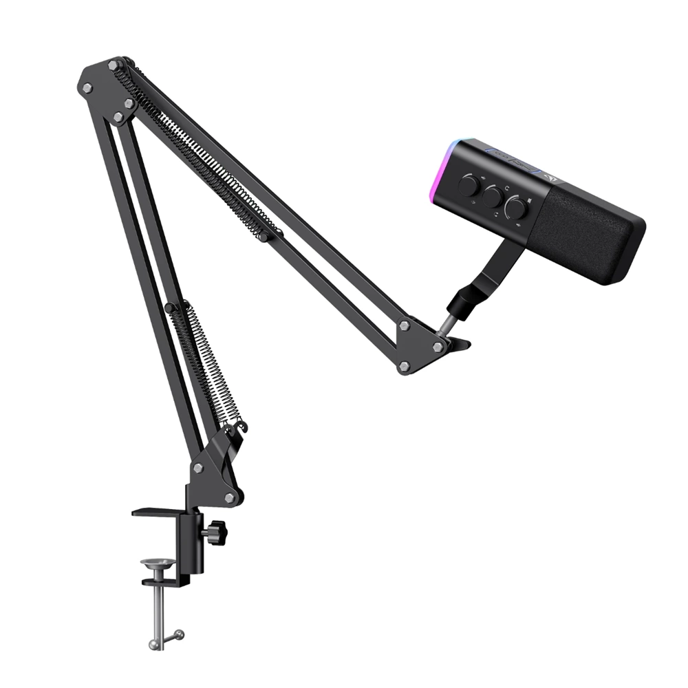 HAVİT GAMENOTE GK71 PRO RGB 24BIT 192KHZ YAYINCI MİKROFONU STANTLI SİYAH