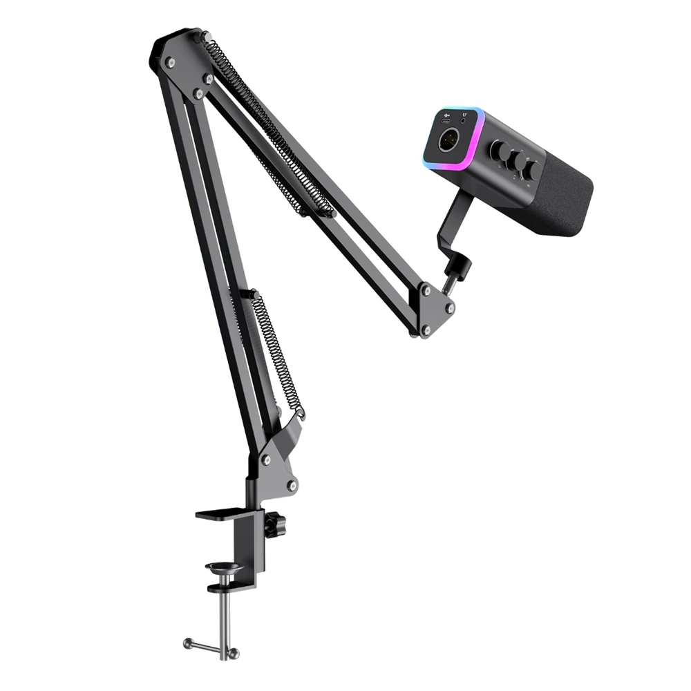 HAVİT GAMENOTE GK71 PRO RGB 24BIT 192KHZ YAYINCI MİKROFONU STANTLI SİYAH