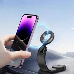 Wiwu Wi-CH053 Mago Magnetik M-safe Uyumlu Bükülebilen Eğimi ve Düz Zemin Telefon Tutacağı
