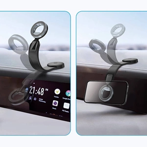 Wiwu Wi-CH053 Mago Magnetik M-safe Uyumlu Bükülebilen Eğimi ve Düz Zemin Telefon Tutacağı