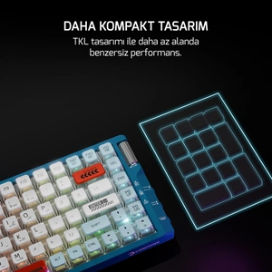 GAMEPOWER SENSE TKL RGB RED SWITCH MEKANIK GAMING KLAVYE