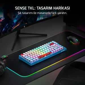 GAMEPOWER SENSE TKL RGB RED SWITCH MEKANIK GAMING KLAVYE