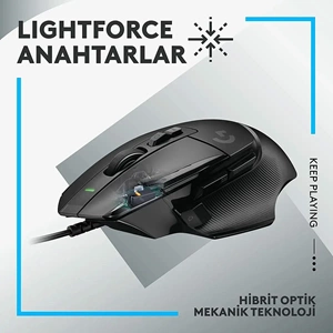 LOGITECH G502 X HERO 25600 DPI KABLOLU GAMING MOUSE-SİYAH