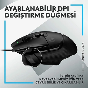 LOGITECH G502 X HERO 25600 DPI KABLOLU GAMING MOUSE-SİYAH