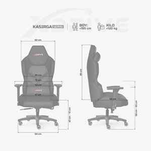 XDRIVE GAMING CHAIR KASIRGA SİYAH