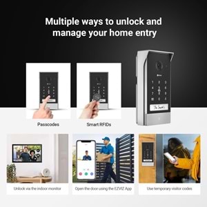 EZVIZ EP7 PİLLİ AKILLI EV GÖRÜNTÜLÜ KAPI DİYAFONU