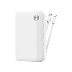 WIWU P060 TYPE-C LIGHTLING ÇIKIŞLI TAŞINABİLİR 10000mah PAWERBANK BEYAZ