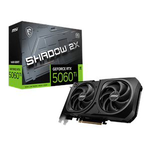 MSI VGA GEFORCE RTX 5060 TI 8GB SHADOW 2X OC PLUS