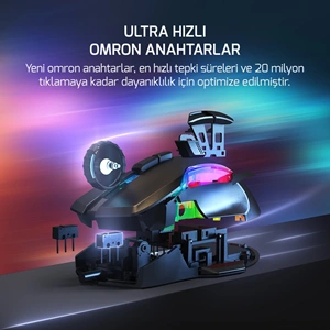 GAMEPOWER ICARUS RGB 10.000 DPI 9 TUŞ PRO OPTIK GAMING GAMING MOUSE