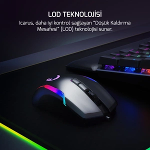 GAMEPOWER ICARUS RGB 10.000 DPI 9 TUŞ PRO OPTIK GAMING GAMING MOUSE