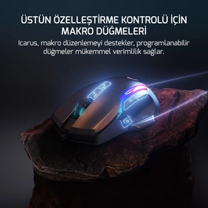GAMEPOWER ICARUS RGB 10.000 DPI 9 TUŞ PRO OPTIK GAMING GAMING MOUSE