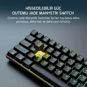 GAMEPOWER NEXA HE60 1K RGB KABLOLU MANYETIK SWITCH GAMING KLAVYE
