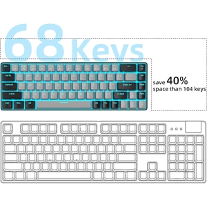 MageGee MK-BOX %60 Kablolu Mekanik Red Switch Türkçe Q Gri-Siyah Gaming Klavye