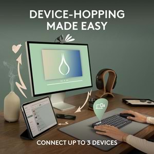 LOGITECH K380S PEBBLE BLUETOOTH GRAFIT KLAVYE