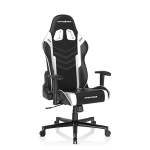 DXRacer P132 Yumuşak Yüzeyli Oyuncu Koltuğu Siyah/Beyaz