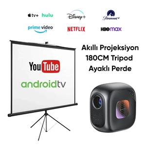 Havit Akıllı Prokeksiyon ve Tripod Ayaklı 180CM Perde Set