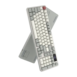 HAWK HK258RK GAMING HK258 MEMBRANE LCD RGB KABLOSUZ/BLUETOOTH KIRMIZI HAKİ FULL TÜRKÇE GAMING KLAVYE
