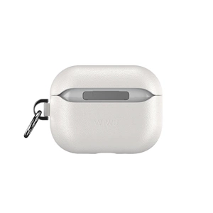 WIWU HC201AIRPODS PRO 3 BEYAZ DERİ KILIF