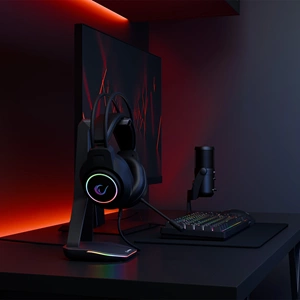 Rampage RM-K55 Kipchak Siyah RGB Led 7.1 Gaming Mikrofonlu Oyuncu Kulaklığı
