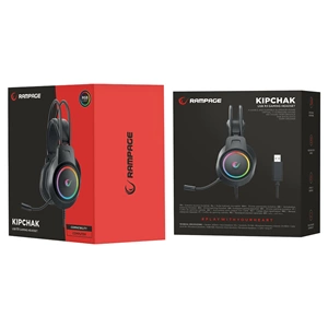 Rampage RM-K55 Kipchak Siyah RGB Led 7.1 Gaming Mikrofonlu Oyuncu Kulaklığı