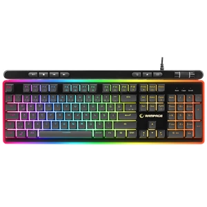 Rampage SHINE K14 Siyah USB RGB Backlight Membrane Gaming Oyuncu Klavye