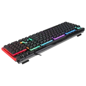 Rampage SHINE K14 Siyah USB RGB Backlight Membrane Gaming Oyuncu Klavye