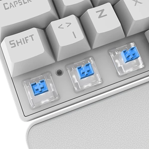 Rampage Ally K11 Beyaz Bilek Destekli Blue Switch Mekanik Kablolu Gaming Klavye