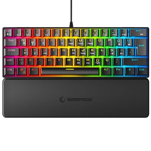 Rampage Ally K11 Siyah Bilek Destekli Blue Switch Mekanik Kablolu Gaming Klavye