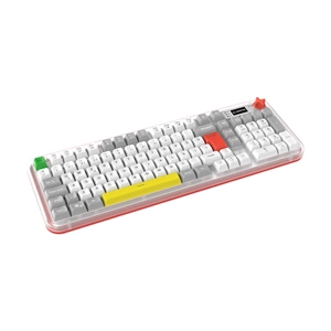 Rampage Reflect 99 Beyaz Gri Sessiz RGB Membrane Kablolu Gaming Oyuncu Klavyesi