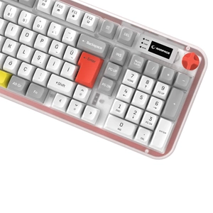 Rampage Reflect 99 Beyaz Gri Sessiz RGB Membrane Kablolu Gaming Oyuncu Klavyesi