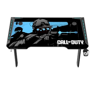 GAMEON CALL OF DUTY HAWKSBILL AKAN RGB ISIKLI OYUNCU MASASI SIYAH/MAVI