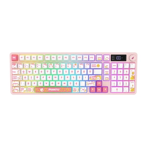 HAWK GAMING HK258WP KABLOSUZ BEYAZ PEMBE KLAVYE