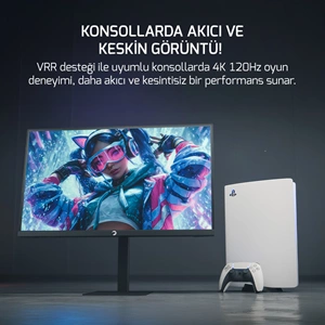 GamePower Kaze Dual 27¨ 0.5Ms 4K 160Hz - FHD 320Hz Fast IPS Pivot Dual Gaming Monitör