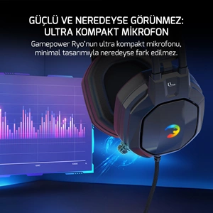 GAMEPOWER RYO SIYAH 7.1 RAINBOW GAMING KULAKLIK