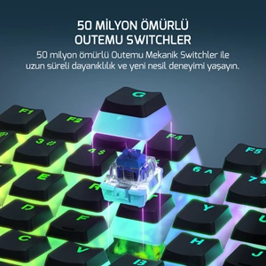 Gamepower Suki Mekanik Red Switch Puding Keycaps TR Q 104 Tuş Gaming Klavye