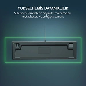 Gamepower Suki Mekanik Red Switch Puding Keycaps TR Q 104 Tuş Gaming Klavye