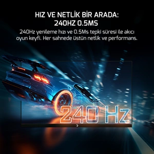 GamePower Lunis L25 24¨ 240Hz 0.5Ms Fast IPS FHD RGB Pivot Gaming Monitör