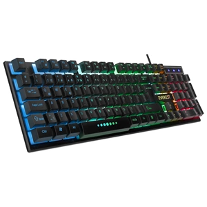 Everest KM-198 Luminax Siyah Gökkuşağı Aydınlatmalı Q Gaming Oyuncu Klavye+Mouse Set