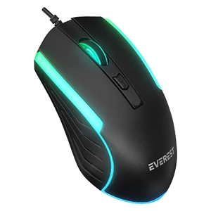 Everest KM-198 Luminax Siyah Gökkuşağı Aydınlatmalı Q Gaming Oyuncu Klavye+Mouse Set