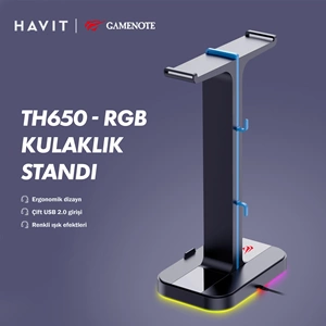 HAVİT GAMENOTE TH650 RGB IŞIKLI GAMİNG KULAKLIK STANT