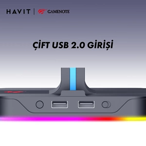 HAVİT GAMENOTE TH650 RGB IŞIKLI GAMİNG KULAKLIK STANT