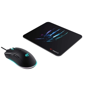 HAVİT GAMENOTE MS1037CM KABLOSUZ MOUSE- MOUSE PAD SET SİYAH