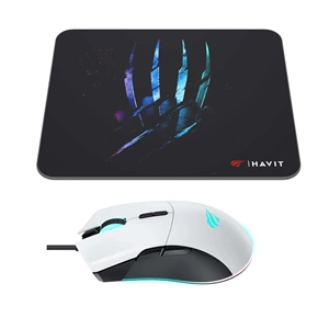 HAVİT GAMENOTE MS1037CM KABLOSUZ MOUSE- MOUSE PAD SET BEYAZ